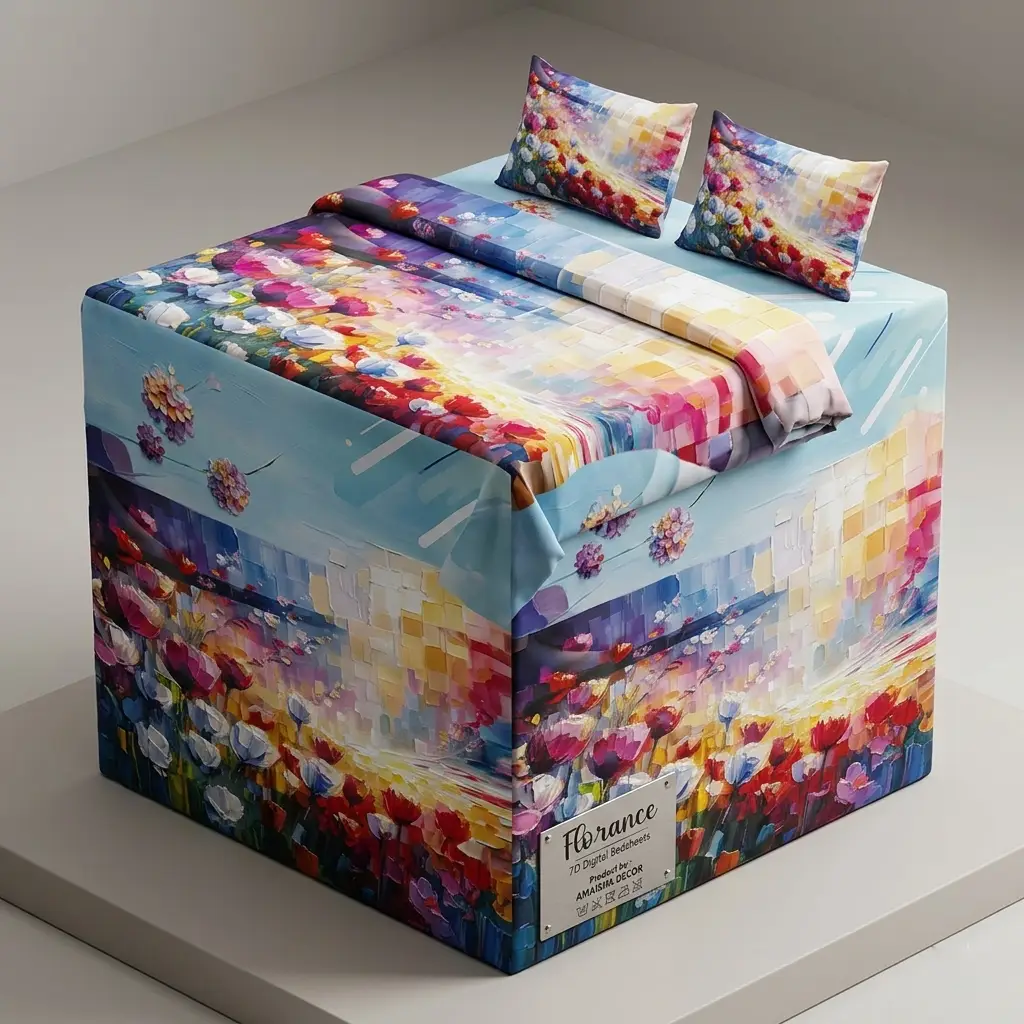7D Florence Cryon Garden Bedsheet