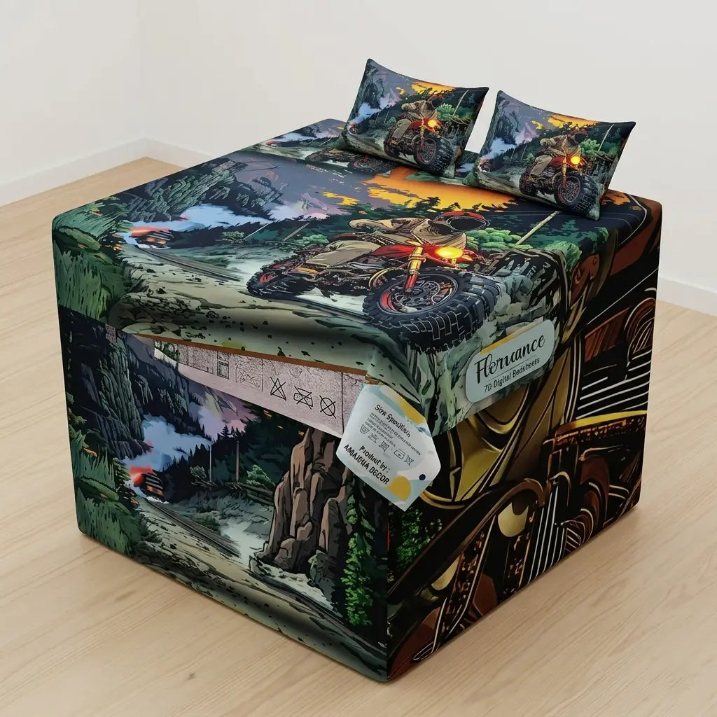 7D Florence Hyper Bike Bedsheet