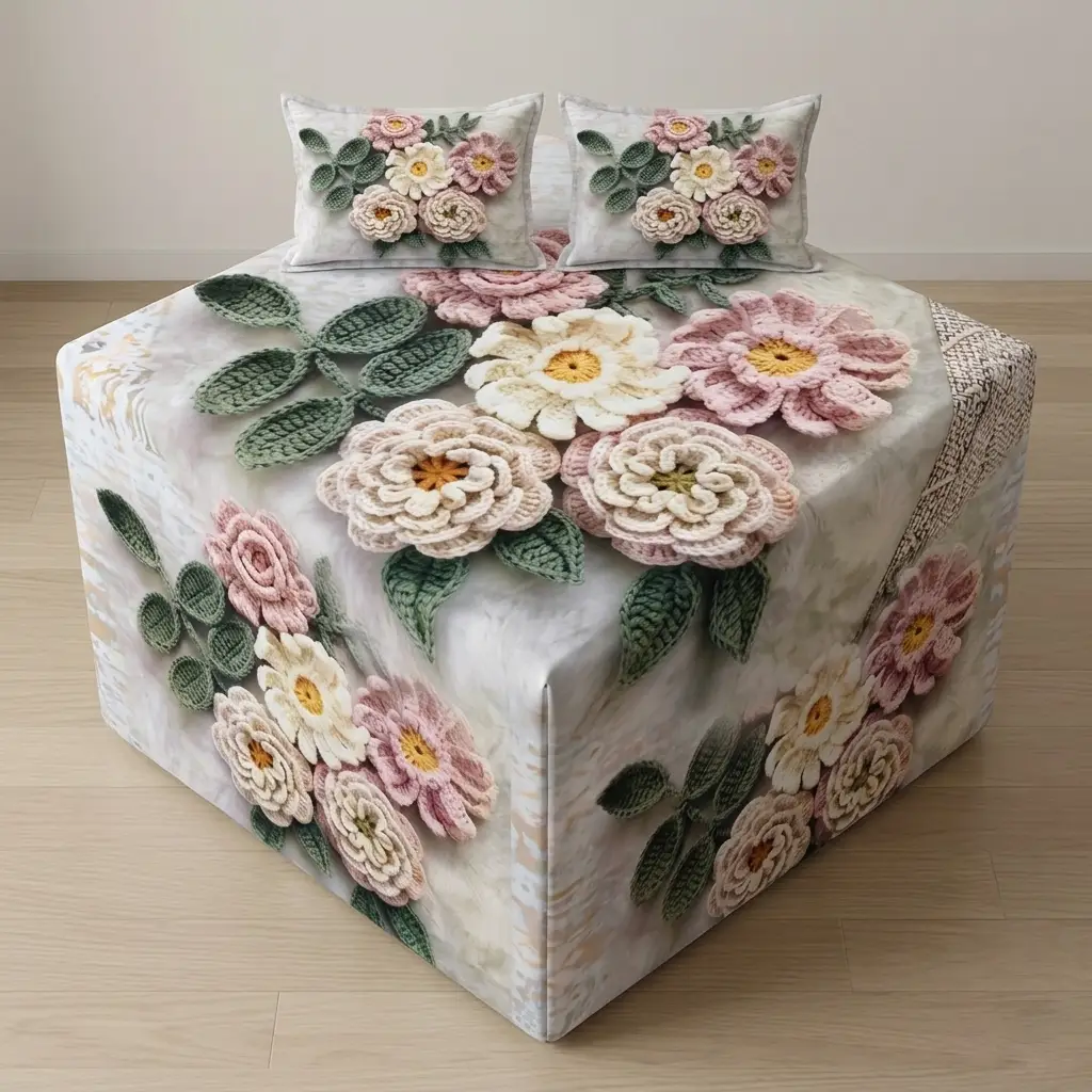 7D Florence Pastel Flower Bedsheet
