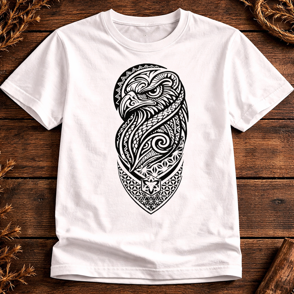 Tribal Eagle Art Printed T-Shirt