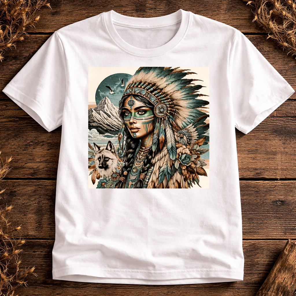 Tribal Nature Queen Printed T-Shirt
