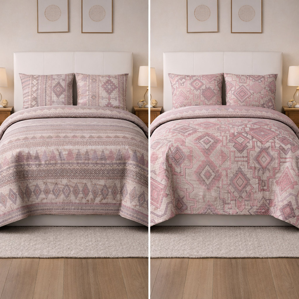 Reversible Kaarigiri Queen Pink Hexa