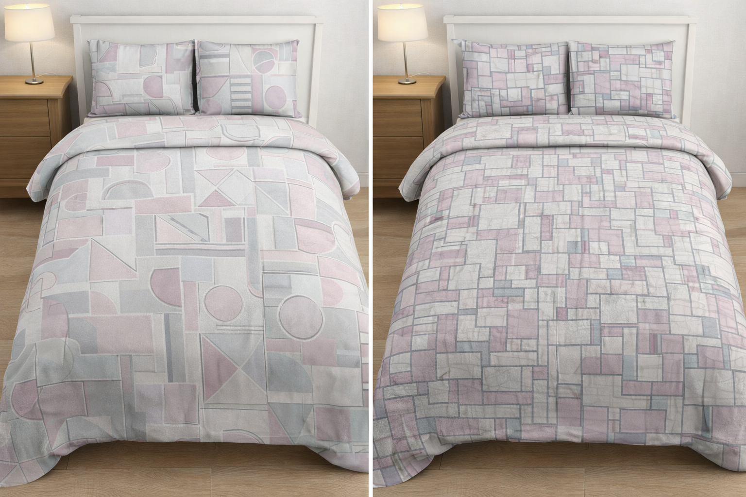 Reversible Single Bed Blue Maze