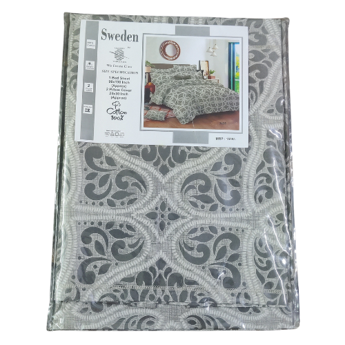 Sweden Classy Threads Queen Size Cotton Printed Bedsheet Set